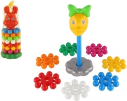 Pirámide apilable de plástico con anillos 26 cm – 3 variantes