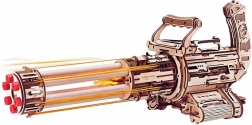 Ametralladora rotativa ROKR – rompecabezas mecánico 3D de madera