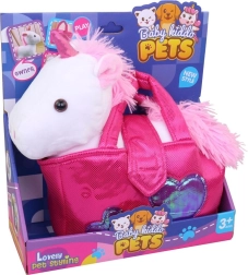 Unicornio en Bolsa Blanco 22 cm