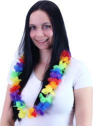 Collar hawaiano flores de colores