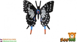 Modelo de plástico de mariposa cola de golondrina – decoración realista 6 cm