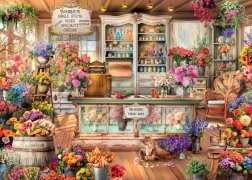 Puzzle Floristería Romántica 1000 Piezas