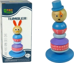 Pirámide educativa de madera Perro con sombrero