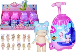 Muñeca en maleta con accesorios