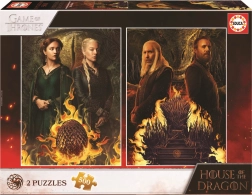 Educa puzzle La casa del dragón 2×500 piezas con pegamento