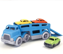 Camión con cochecitos Green Toys – transportador de dos pisos de plástico reciclado