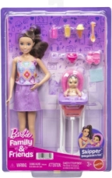 Barbie Skipper Babysitters – niñera con trona