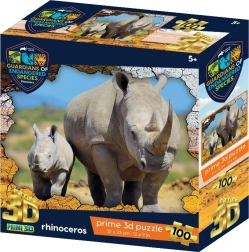 Puzzle 3D rinoceronte 100 piezas