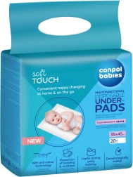 Canpol babies empapadores higiénicos multifunción 33 × 45 cm, 20 uds