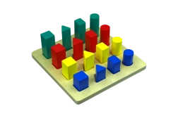 Escalera Montessori – cuerpos geométricos