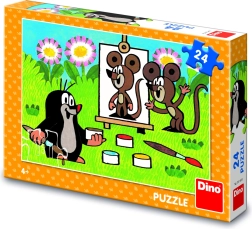 El Topo pintor – puzle infantil Dino de 24 piezas