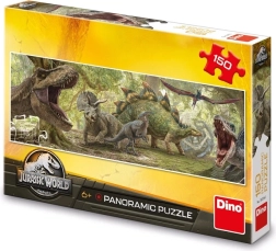 Puzle panorámico Jurassic World Dino de 150 piezas