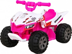 Quad eléctrica infantil The Fastest con motor de 25 W – Rosa