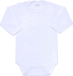 New Baby body infantil de manga larga blanco