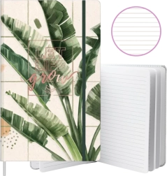 Cuaderno con hojas de plátano A5