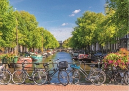 Puzzle ART PUZZLE Canal de Ámsterdam 2000 piezas