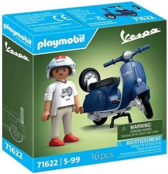 Set de figuras Playmobil Vespa 150 Sprint Veloce 1969 azul