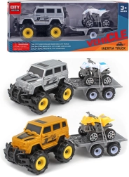 Coche todoterreno con quad de 25 cm