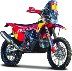 Motocicleta Bburago 1:18 Red Bull KTM Rally GASGAS RX450F – Dakar 2023
