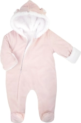 Mono de invierno de terciopelo para bebé Nicol Emily