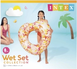 Flotador inflable con forma de corazón donut 104 cm