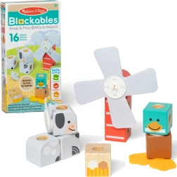 Bloques de construcción magnéticos de madera Blockables Granja 16 uds MELISSA & DOUG