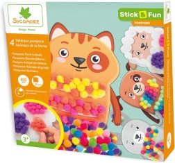 Stick & fun decoración con pompones – animales domésticos