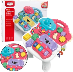 Mesa educativa interactiva para niños Rosa