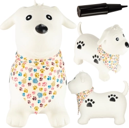 Perro saltarín de goma para niños