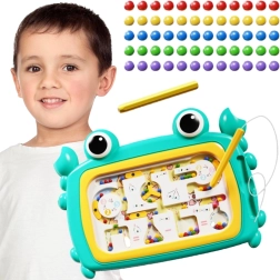 Pizarra magnética Montessori laberinto cangrejo turquesa WOOPIE