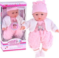 Muñeca bebé interactiva de tela suave 40 cm con sonidos