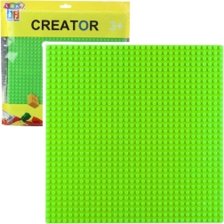 Placa de construcción para bloques verde 25,5x25,5 cm