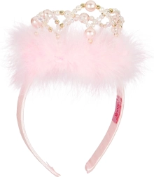 Souza! Diadema Alexandra con corona, rosa claro