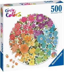 Puzzle Ravensburger círculo de colores – flores 500 piezas