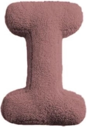 Letra de peluche Mealini I rosa - 1 pieza