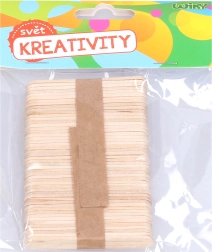 Palitos de madera 6,5x1 cm, 50 uds