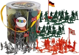 Set de soldaditos de plástico 100 piezas con banderas