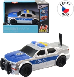 Coche de policía a pilas con luz y sonido