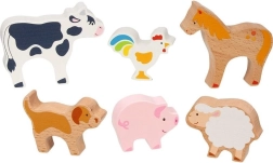 Goki animales de madera para la granja – set de 6 piezas