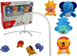 Móvil musical para cuna con animalitos sin pilas