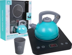 Placa de cocina de inducción interactiva para niños con hervidor