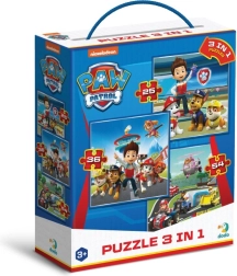 Puzzle Patrulla Canina: Listos para la Acción 3 en 1