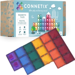 Connetix rectángulos pastel – bloques de construcción magnéticos 24 uds