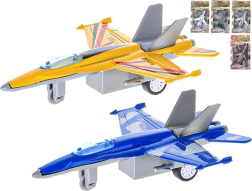 Avión militar metálico de 11 cm con mecanismo de retroceso, 6 modelos