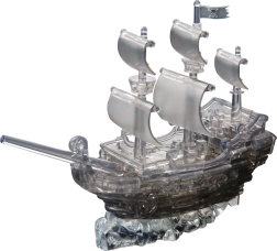 Puzzle de cristal 3D Barco pirata 101 piezas
