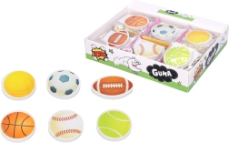 Goma de borrar con motivo deportivo