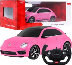 RASTAR RC Volkswagen Beetle 1:14 coche teledirigido – Rosa