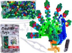Cuentas para planchar 3D – pavo real en bolsita