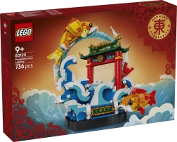 LEGO Chinese Festivals carpa saltando sobre la Puerta del Dragón - 1 pieza