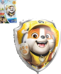 Globo de foil PAW PATROL escudo Rubble 68 × 75 cm